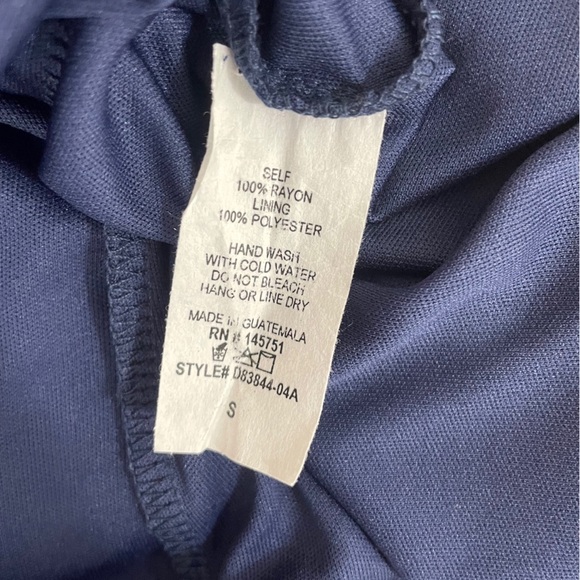 Altar’d State Navy Boho Ruffle Sleeveless Mini Dress Size Small - Picture 9 of 9